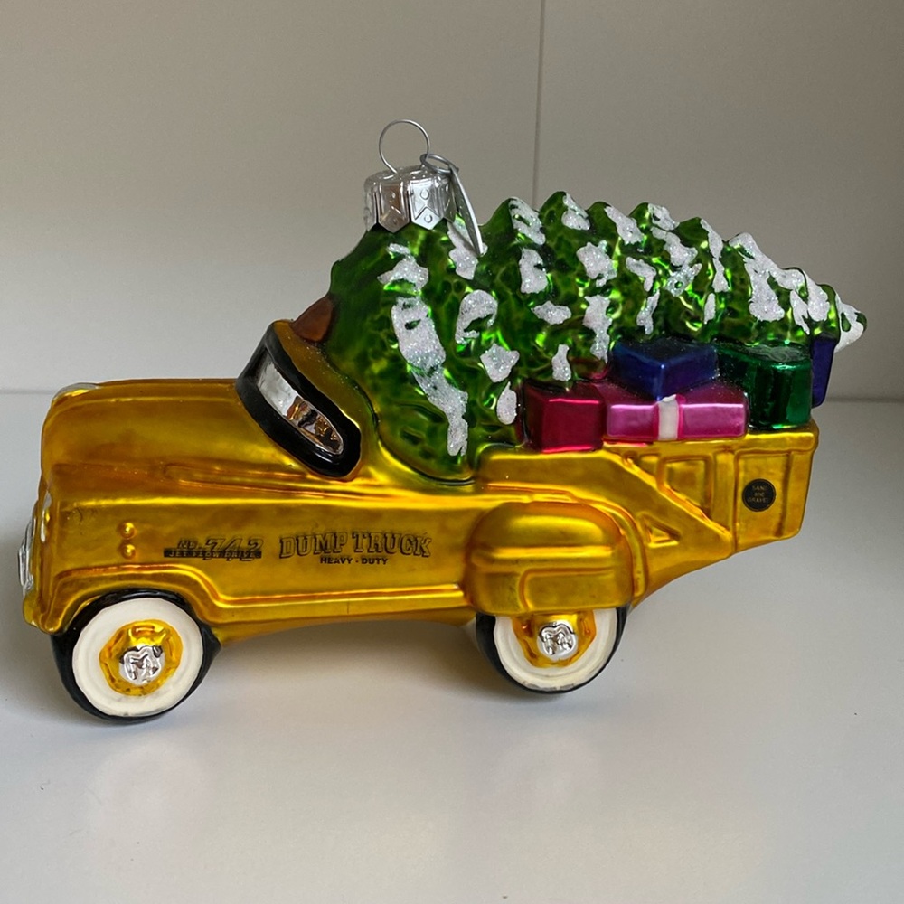 Hallmark 1955 Murray® Dump Truck Kiddie Car Classics Glass Blown Ornament 2000